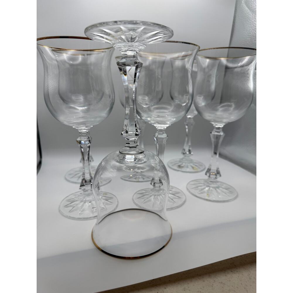 Towle Ardmore Pattern Crystal Wine Glasses